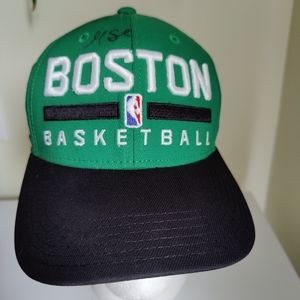 Adidas NBA Boston Celtics Basketball Hat Green Snap Closure Youth One Size